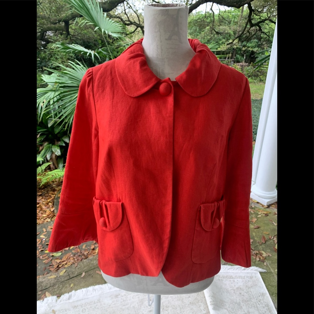 JCrew linen blazer coat jacket